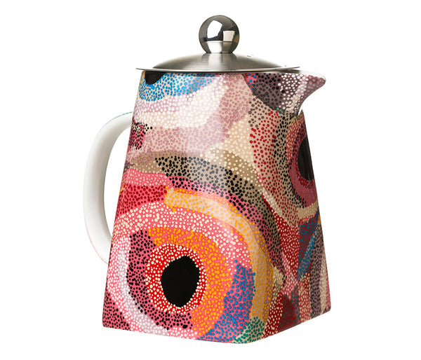 Aboriginal Art Teapot Marainne Burton, Martumili Artists Alperstein Designs