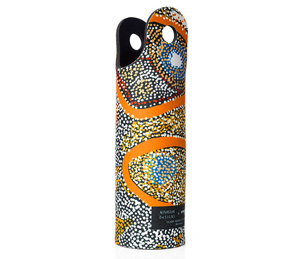Aboriginal Art Neoprene Water Bottle Holder Elaine Lane Alperstein