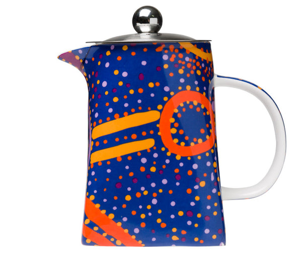 Aboriginal Art Teapot Watson Robertson. Warlukurlangu Artists Alperstein Designs