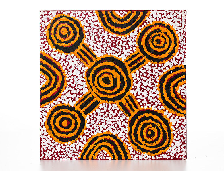 Juliette Nampijinpa Brown - Ngapa Jukurrpa (Water Dreaming) - Mikanji