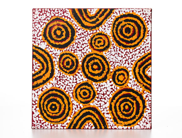 Juliette Nampijinpa Brown - Ngapa Jukurrpa (Water Dreaming) - Mikanji