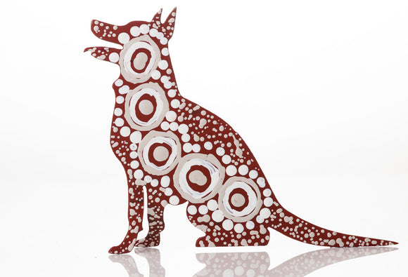 Aboriginal Art Metal Dogs