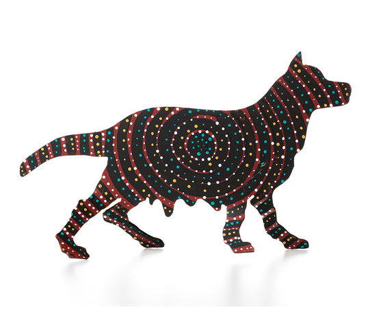 Aboriginal Art Metal Dogs