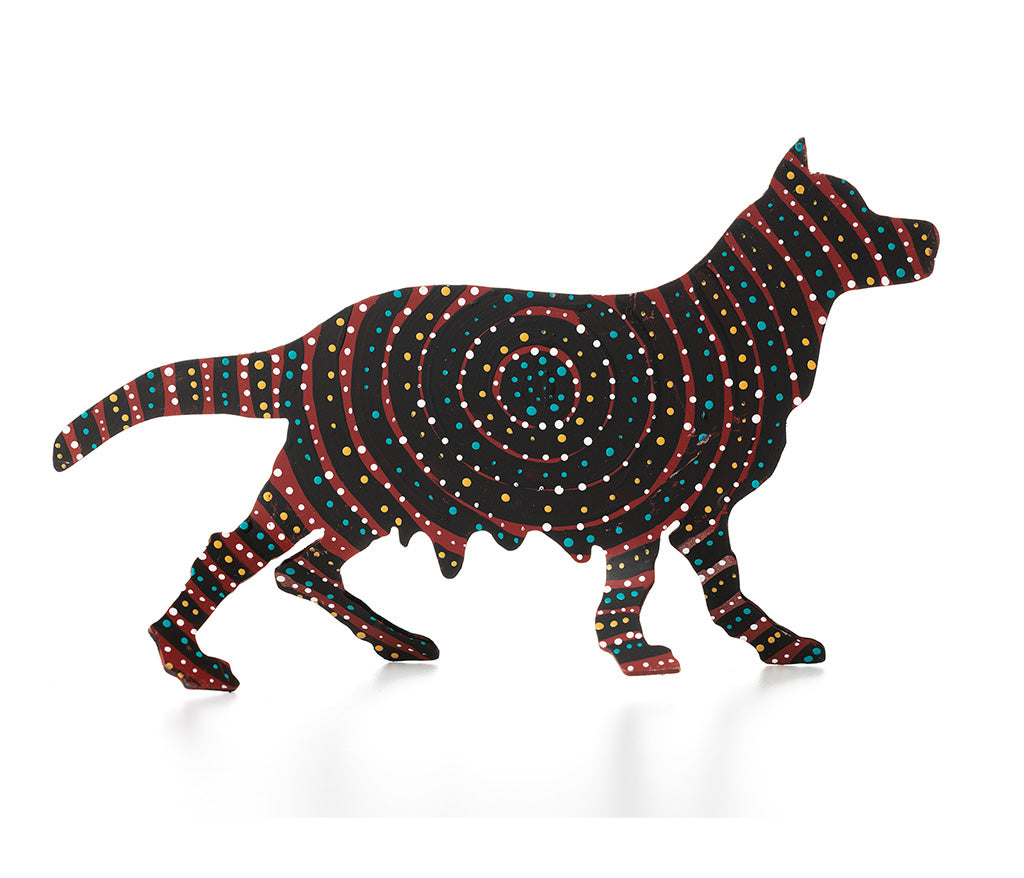 Aboriginal Art Metal Dogs