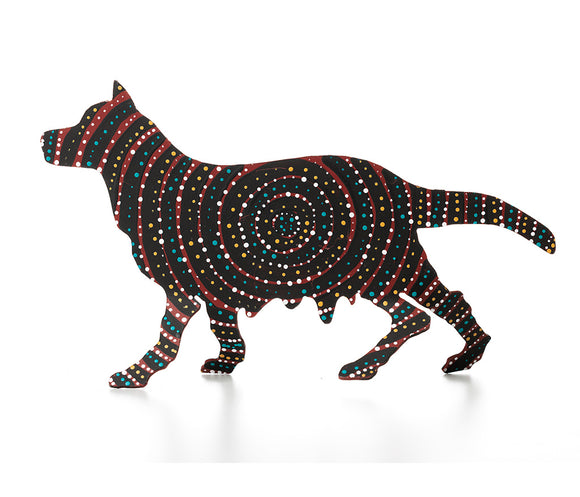 Aboriginal Art Metal Dogs