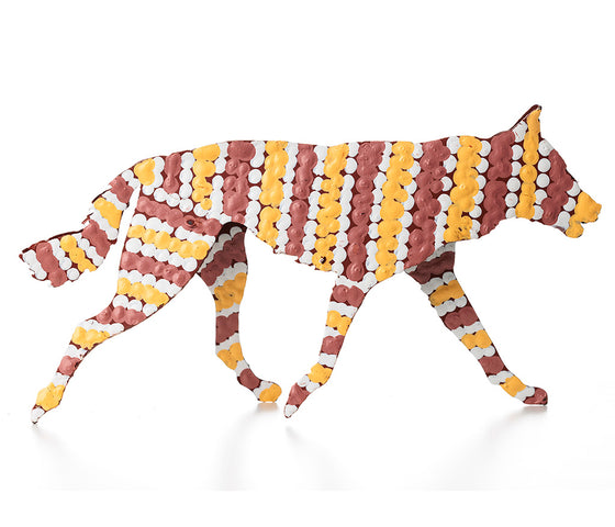Aboriginal Art Metal Dogs