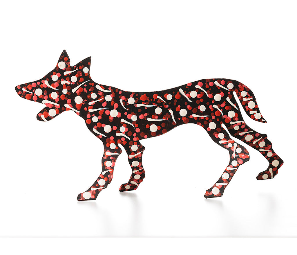 Aboriginal Art Metal Dogs