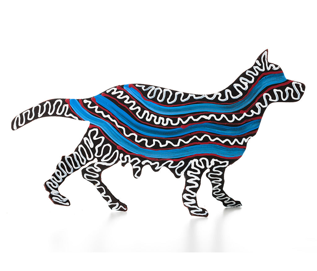 Aboriginal Art Metal Dogs