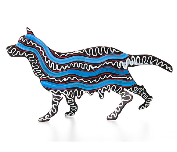 Aboriginal Art Metal Dogs