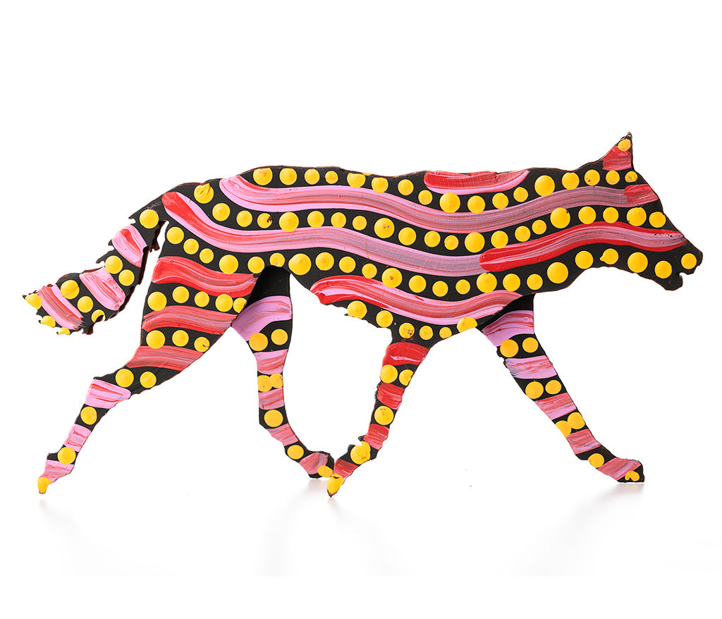 Aboriginal Art Metal Dogs