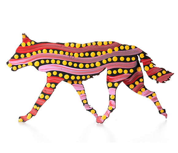 Aboriginal Art Metal Dogs
