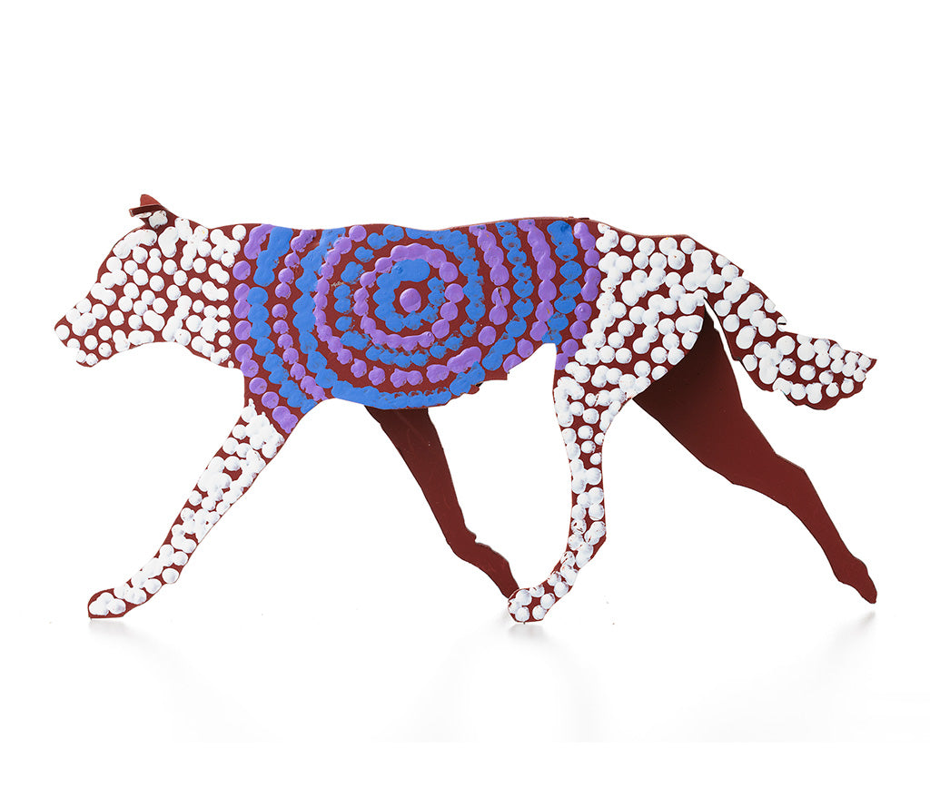Aboriginal Art Metal Dogs