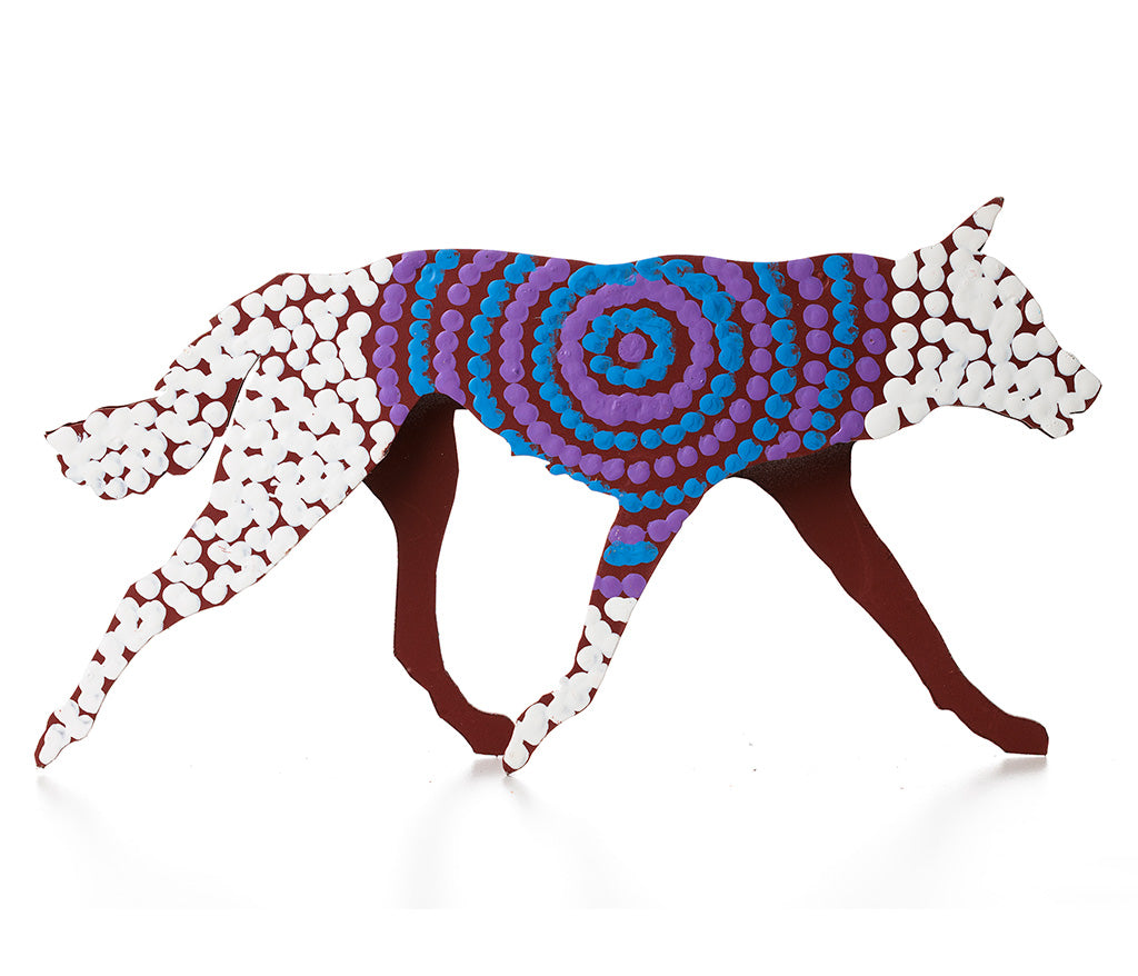 Aboriginal Art Metal Dogs