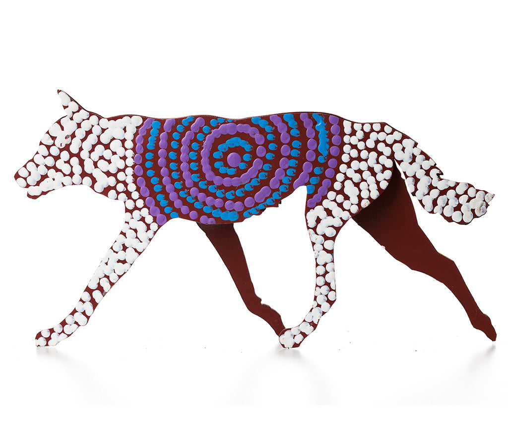 Aboriginal Art Metal Dogs
