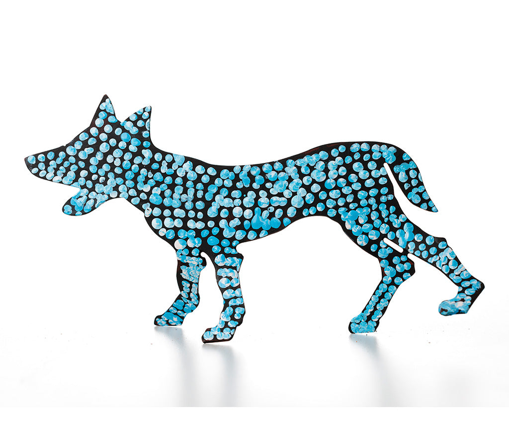 Aboriginal Art Metal Dogs