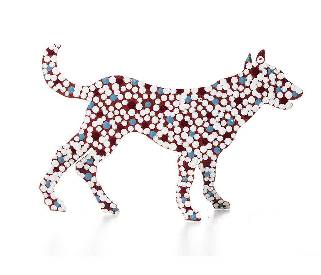 Aboriginal Art Metal Dogs