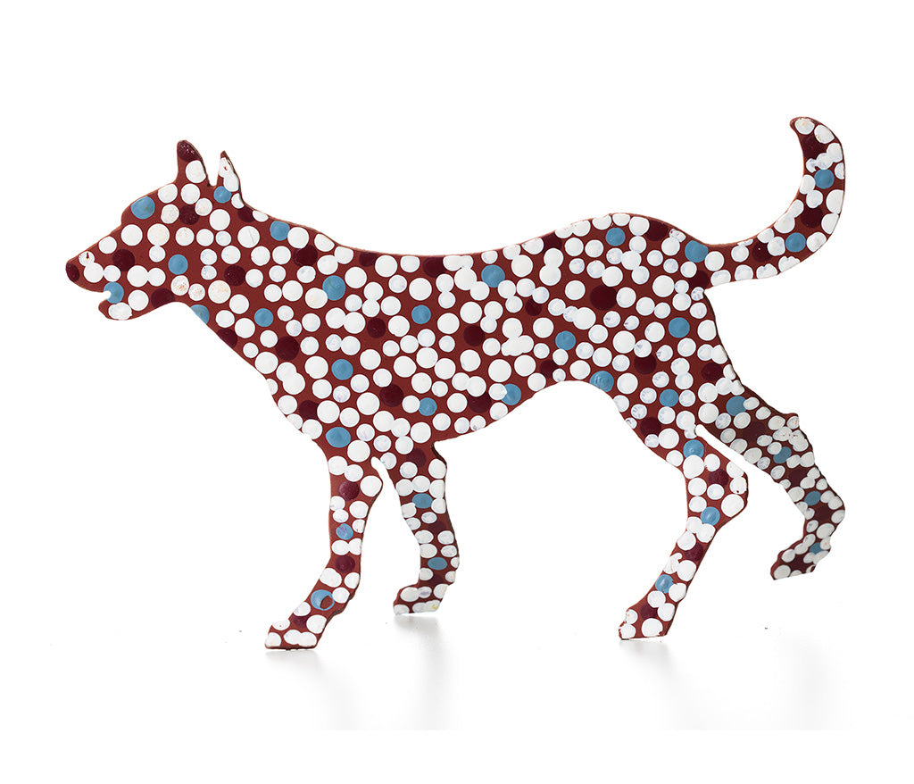 Aboriginal Art Metal Dogs