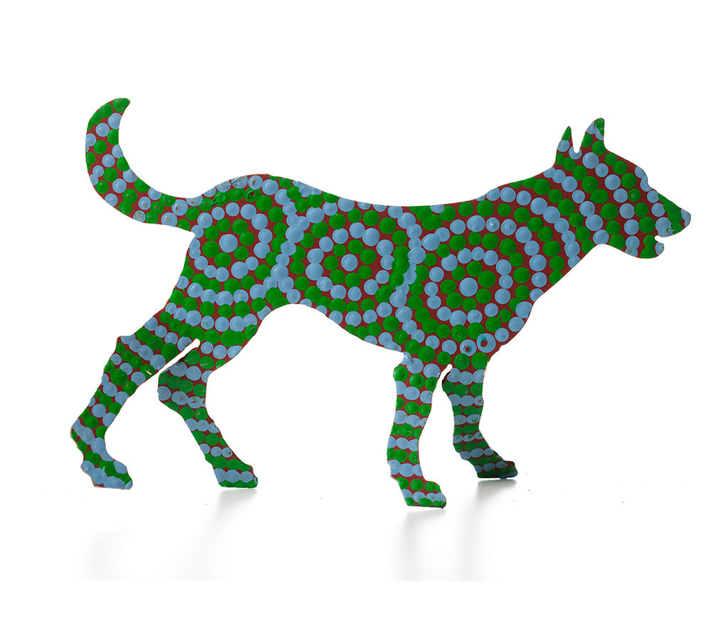Aboriginal Art Metal Dogs