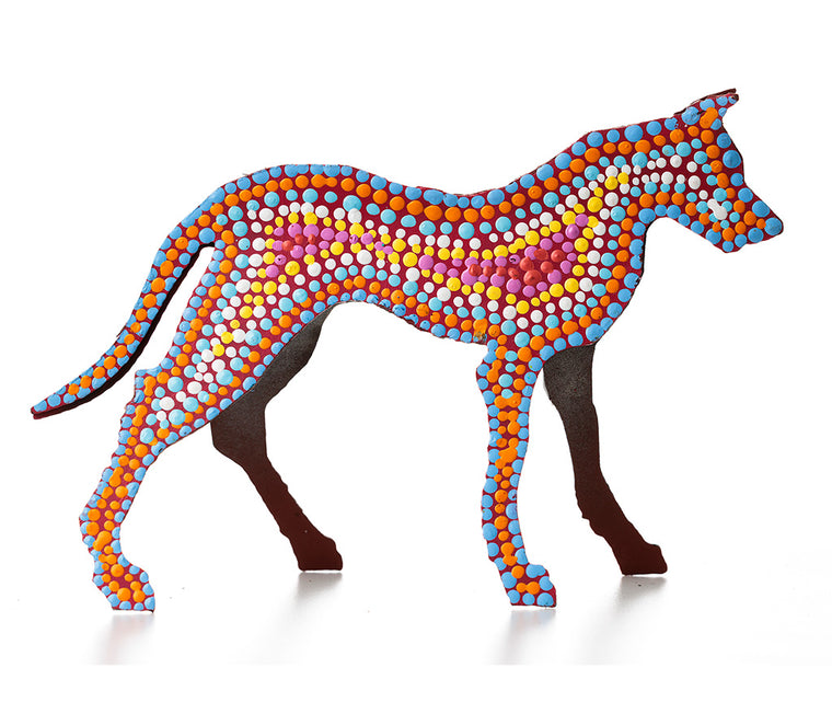 Aboriginal Art Metal Dogs