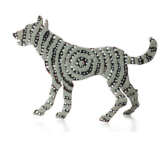 Aboriginal Art Metal Dogs