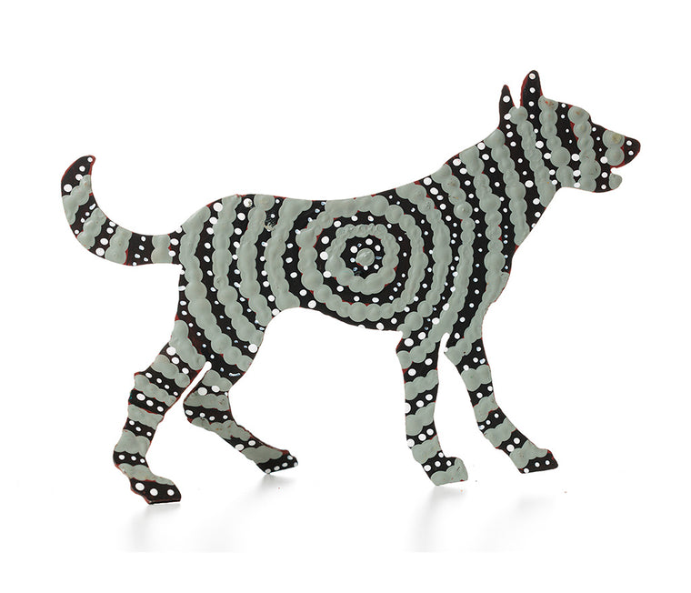 Aboriginal Art Metal Dogs