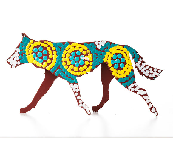 Aboriginal Art Metal Dogs