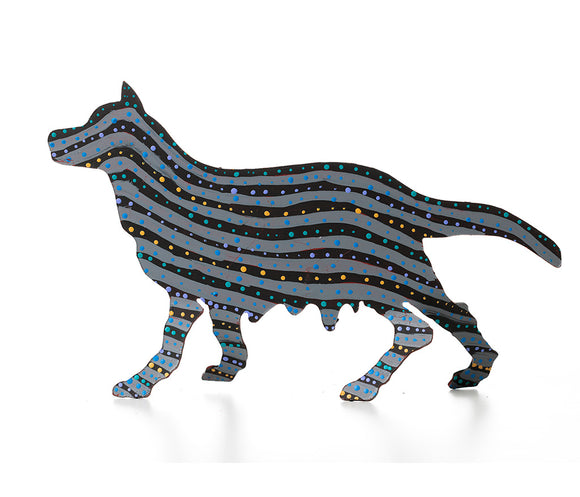 Aboriginal Art Metal Dogs