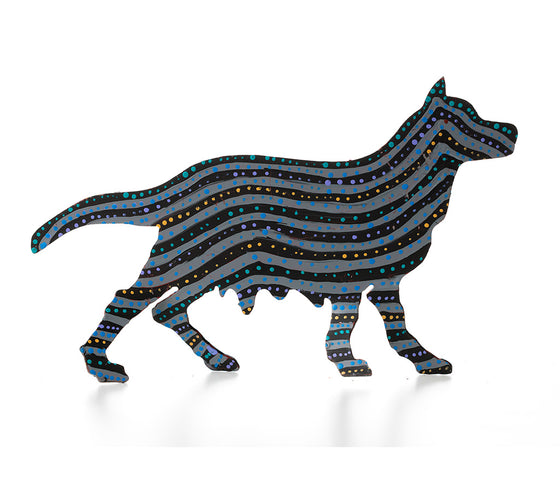 Aboriginal Art Metal Dogs