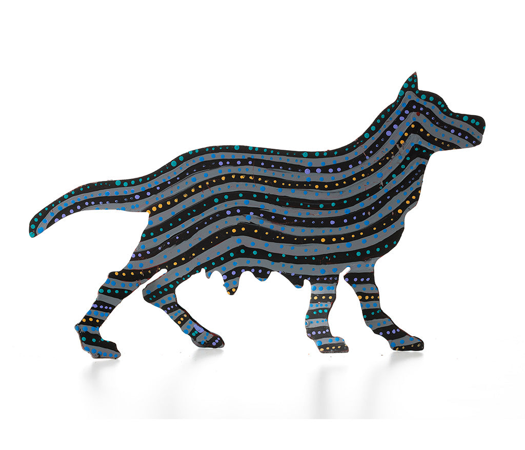Aboriginal Art Metal Dogs