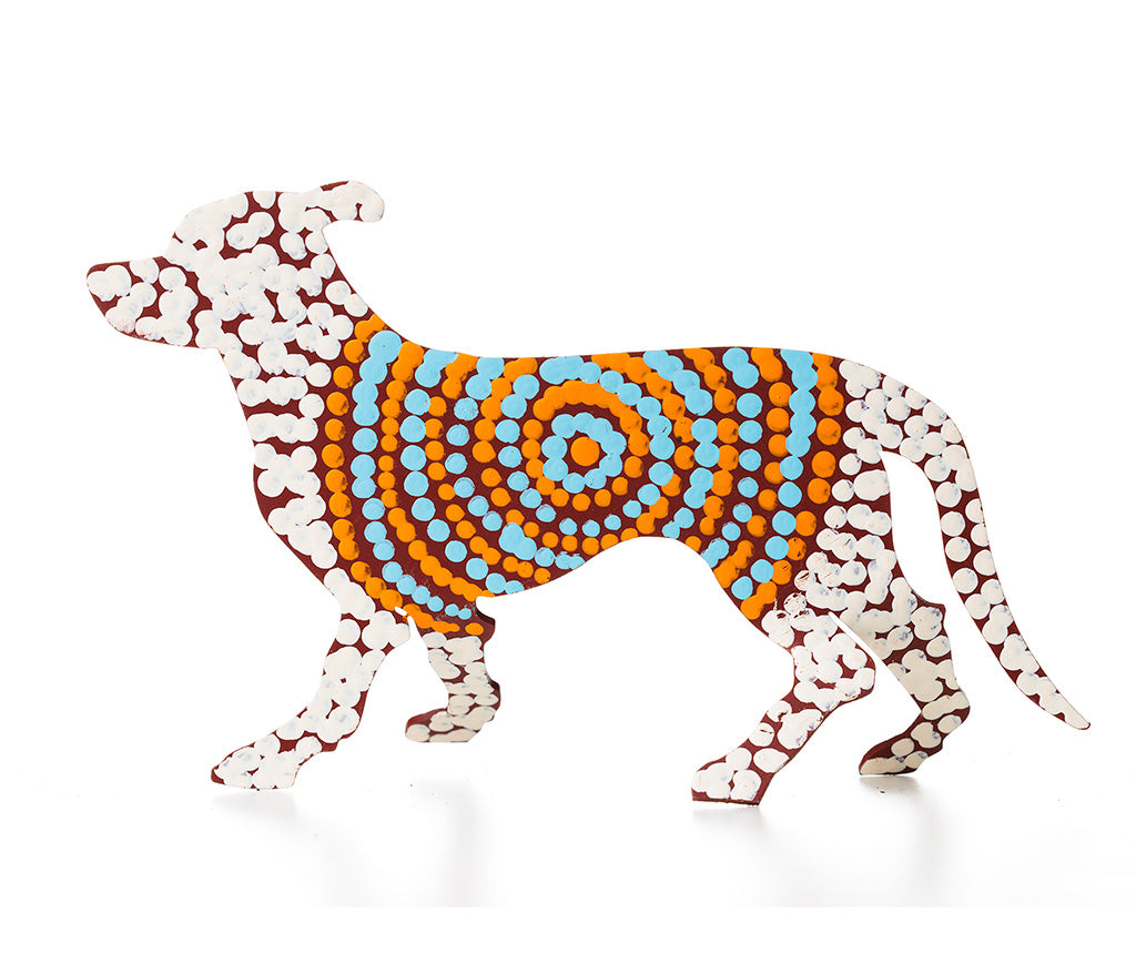 Aboriginal Art Metal Dogs