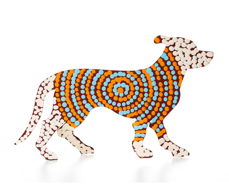 Aboriginal Art Metal Dogs