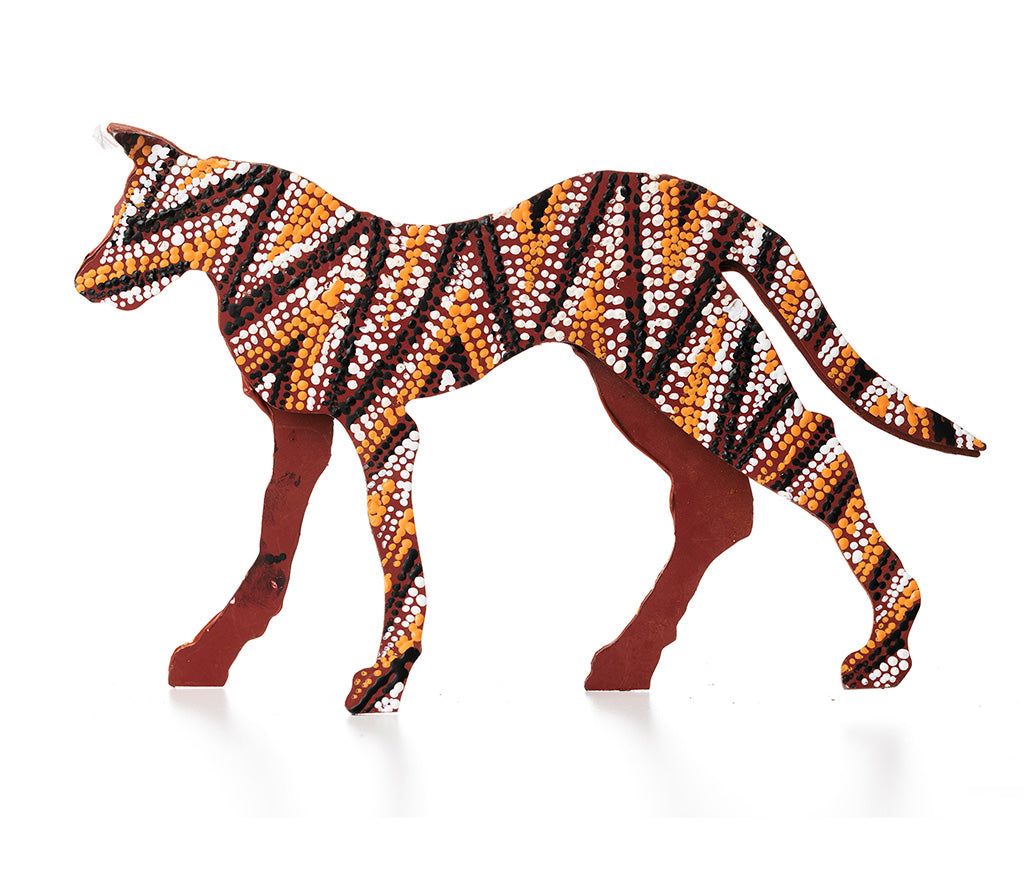 Aboriginal Art Metal Dogs