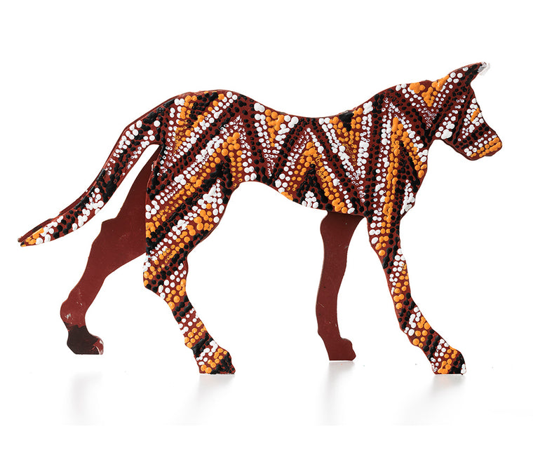 Aboriginal Art Metal Dogs