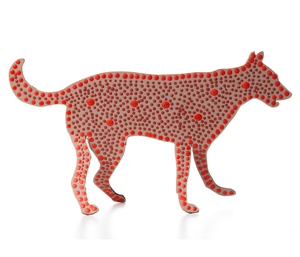 Aboriginal Art Metal Dogs
