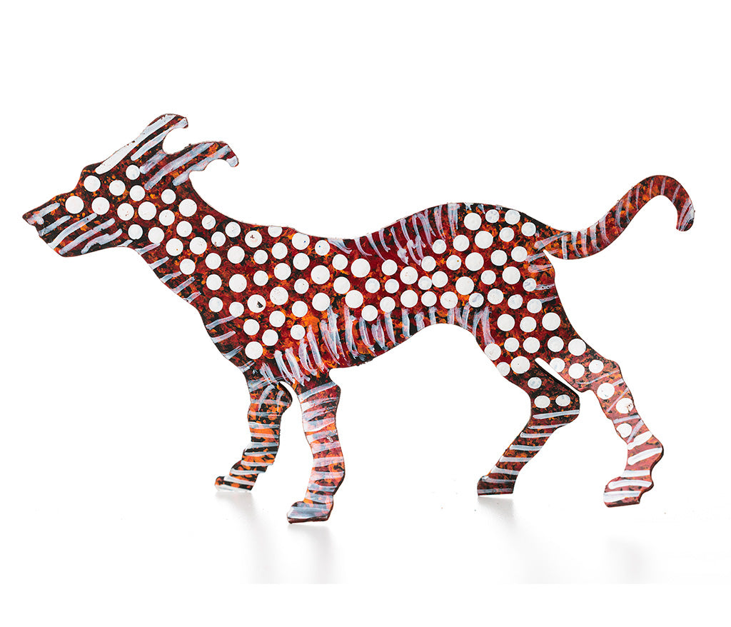 Aboriginal Art Metal Dogs