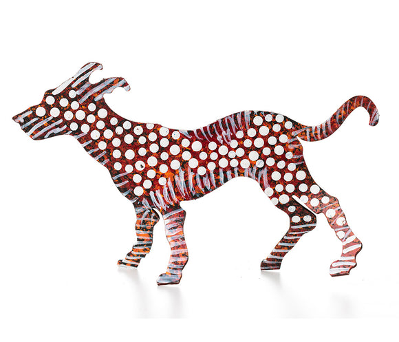 Aboriginal Art Metal Dogs