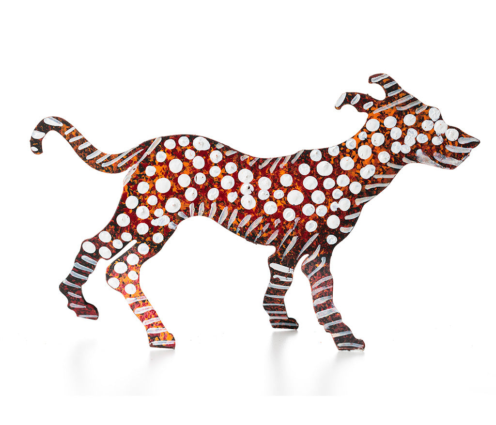 Aboriginal Art Metal Dogs