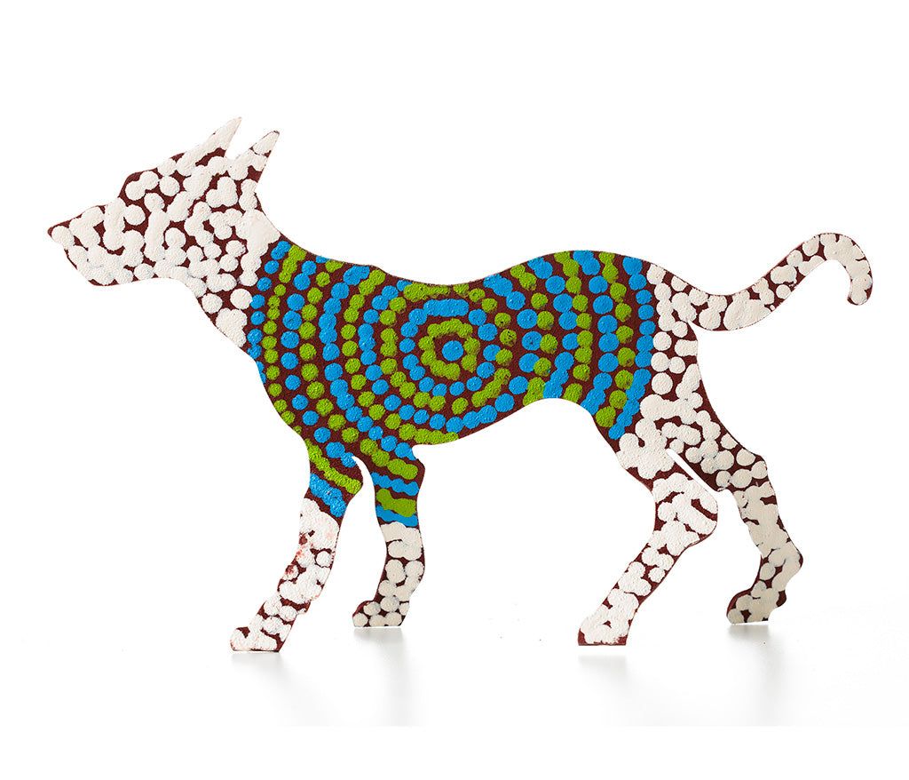 Aboriginal Art Metal Dogs