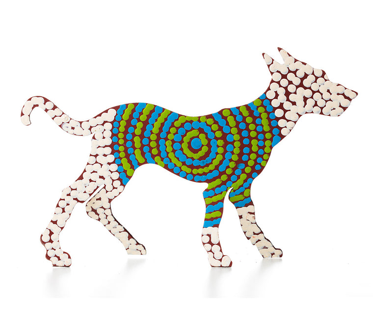 Aboriginal Art Metal Dogs