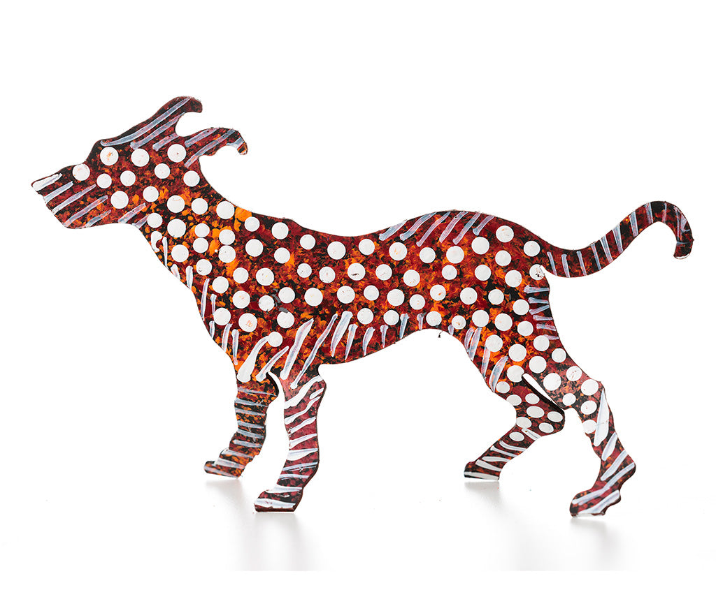 Aboriginal Art Metal Dogs
