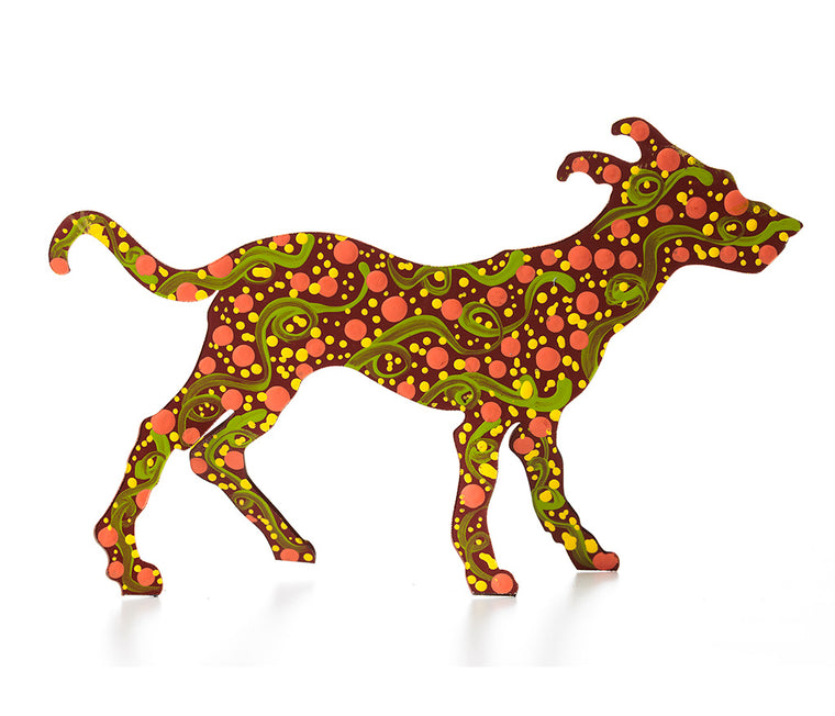 Aboriginal Art Metal Dogs