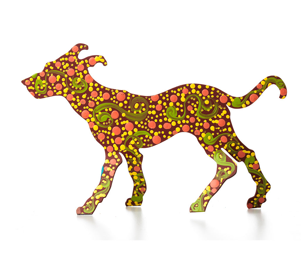 Aboriginal Art Metal Dogs