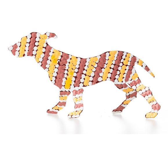 Aboriginal Art Metal Dogs