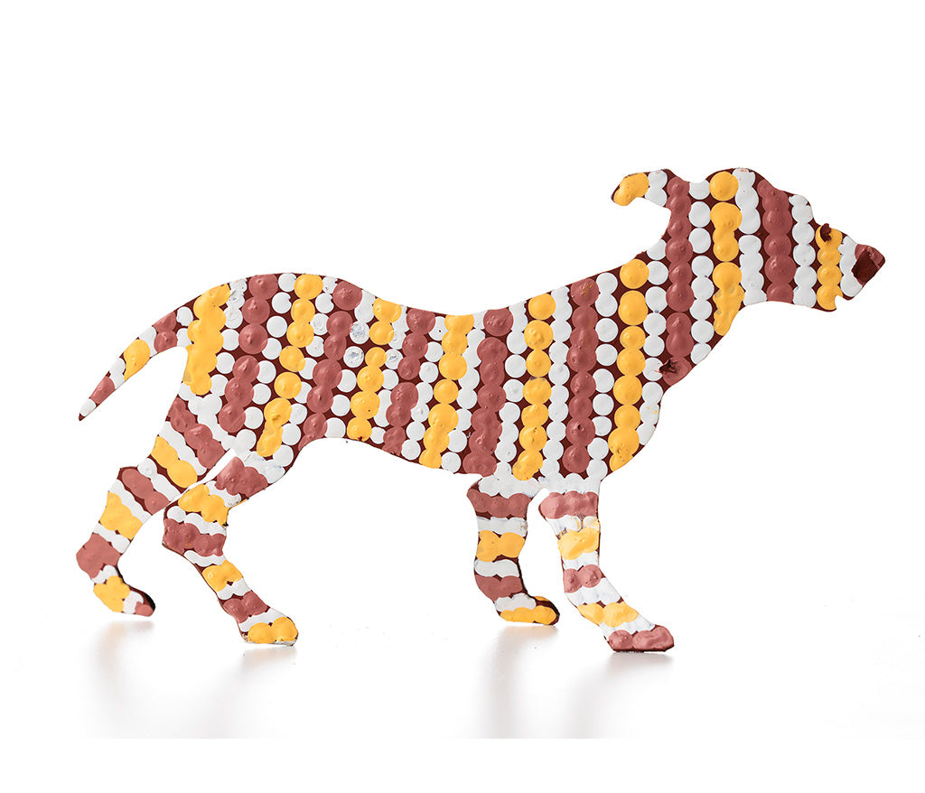 Aboriginal Art Metal Dogs