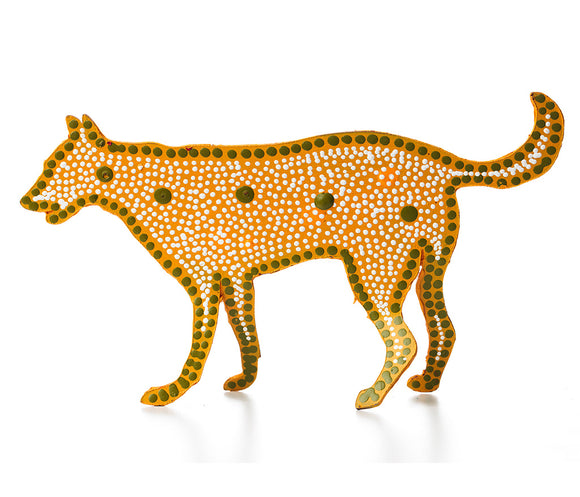 Aboriginal Art Metal Dogs