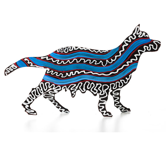 Aboriginal Art Metal Dogs