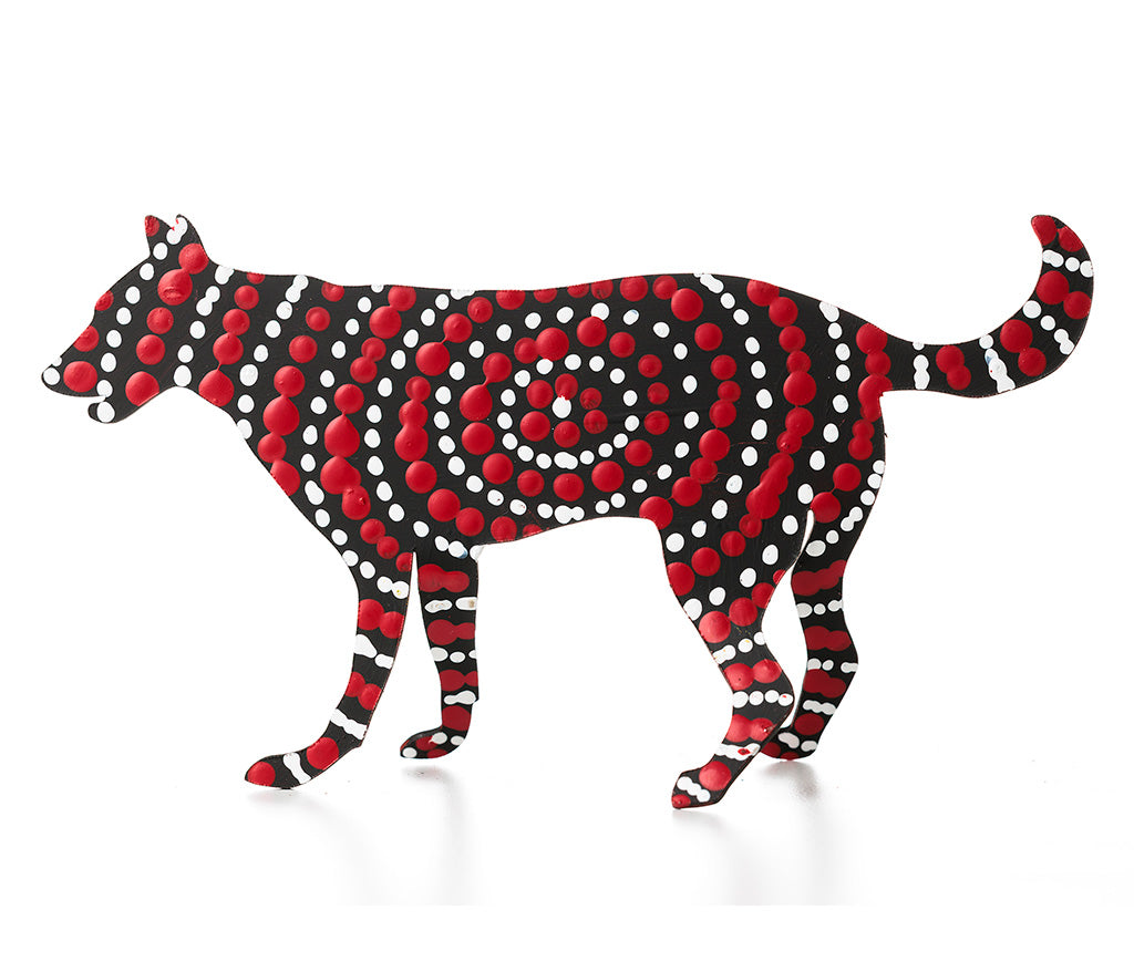 Aboriginal Art Metal Dogs