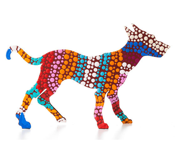 Aboriginal Art Metal Dogs
