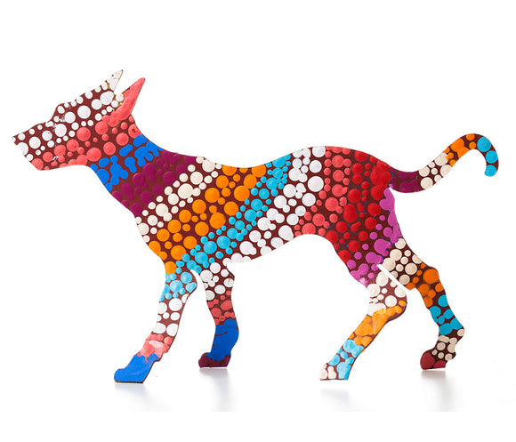 Aboriginal Art Metal Dogs