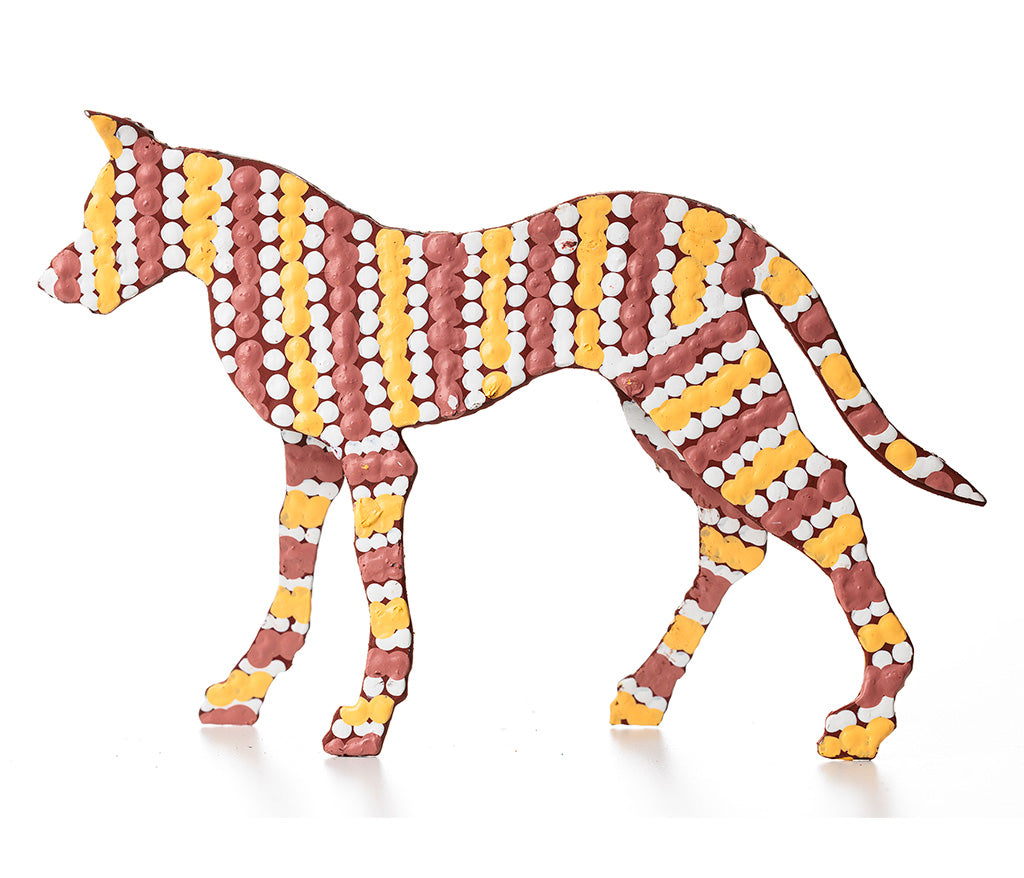 Aboriginal Art Metal Dogs